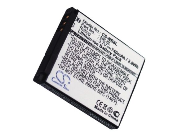 740mAh for Canon PowerShot A3000,PowerShot A3000 IS,PowerShot A3100,PowerShot A3100 IS,PowerShot A2200-115513