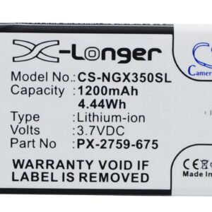 1200mAh for Navgear Motorradnavi SLX-350,TourMate SLX-350-0