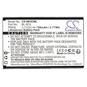 750mAh for Anycool Enjoy W02-116936
