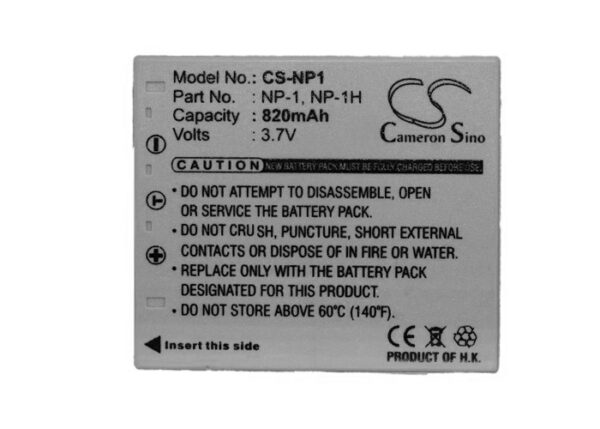 820mAh for MINOLTA Dimage X1-115607