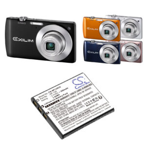 550mAh for Casio Exilim EX-S200,Exilim EX-S200BE,Exilim EX-S200BK,Exilim EX-S200EO,Exilim EX-S200PK,Exilim EX-S200SR,Exilim EX-ZS10,Exilim EX-EX-S200BK,Exilim EX-ZS10BE,Exilim EX-ZS10RD-115422