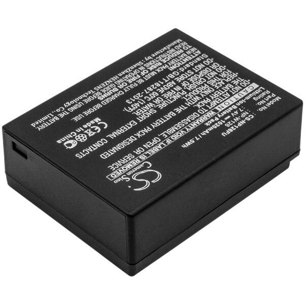 Replaces battery for Fujifilm NP-W126, NP-W126S, 1020mAh-115283