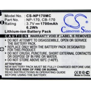 1700mAh for Ordro HDV-D370,HDV-D325-115346
