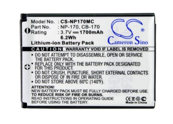 1700mAh for Ordro HDV-D370,HDV-D325-115346