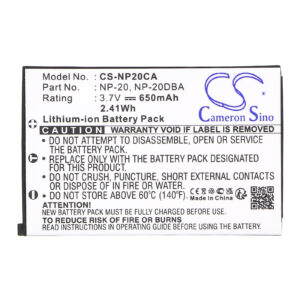 650mAh for Casio Exilim EX-S770SR,Exilim EX-S770BE,Exilim EX-S770BU,Exilim Card EX-S880BK,Exilim EX-S600D,Exilim EX-Z75BK,Exilim EX-Z75SR,Exilim EX-S3,Exilim EX-Z6,Exilim EX-S500WE-115702