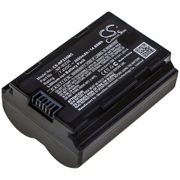 2000mAh for Fujifilm X-T4,GFX100S,GFX50S II,X-H2S-0
