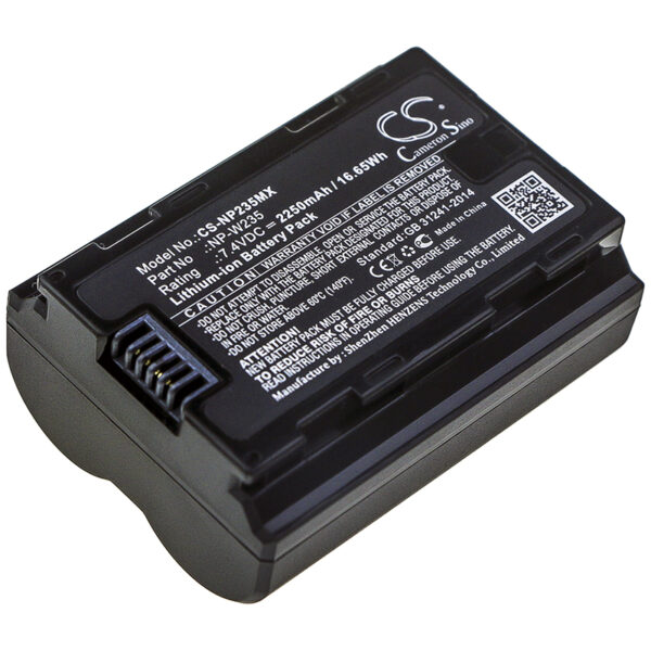 2250mAh for Fujifilm X-T4,GFX100S,GFX50S II,X-H2S-0