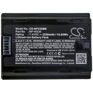 2250mAh for Fujifilm X-T4,GFX100S,GFX50S II,X-H2S-115073