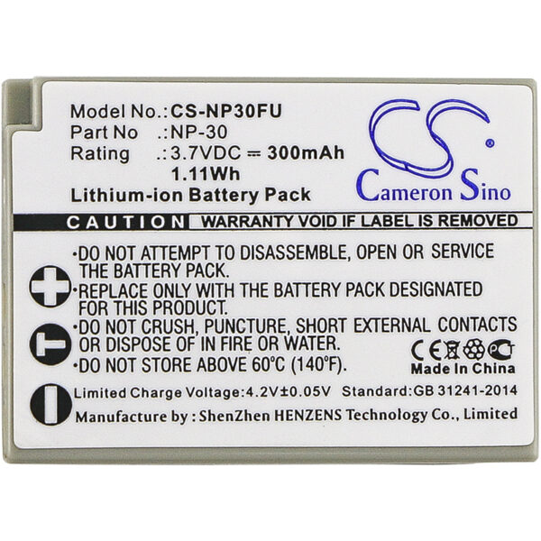 300mAh for Fujifilm FinePix F440,Finepix F440 Zoom,FinePix F450,Finepix F450 Zoom-115767