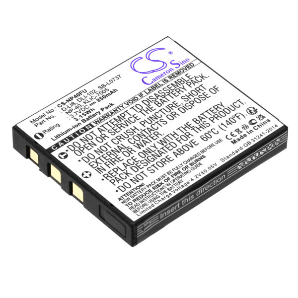 850mAh for BenQ DC X600,X600-0 850mAh for BenQ DC X600,X600-0