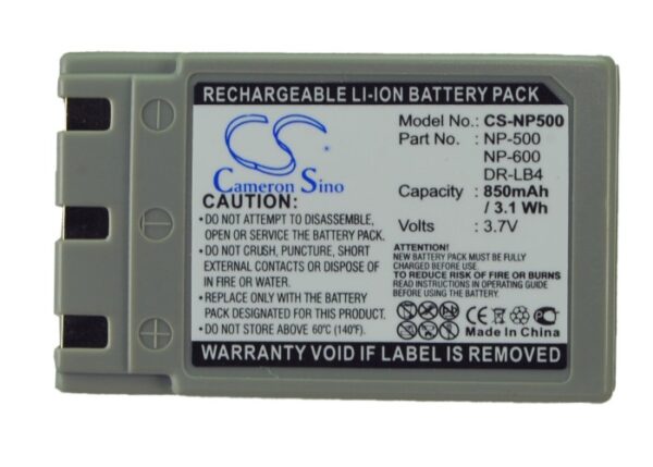 850mAh for KONICA Revio KD-310,Revio KD-310Z,Revio KD-400Z,Revio KD-410Z,Revio KD-420Z,Revio KD-500Z,Revio KD-510Z-115696
