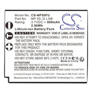 800mAh for Fujifilm FinePix F60fd,FinePix F100fd,FinePix F50fd,FinePix F200EXR,FinePix F70EXR,FinePix F75EXR,FinePix XP100,FinePix X20,FinePix X10,FinePix XF1-115758