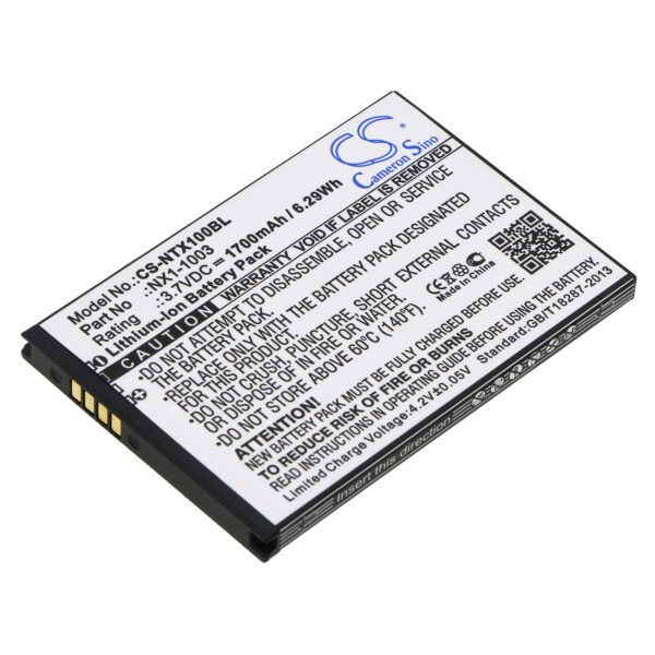 1700mAh for Handheld Nautiz X1-0 1700mAh for Handheld Nautiz X1-0