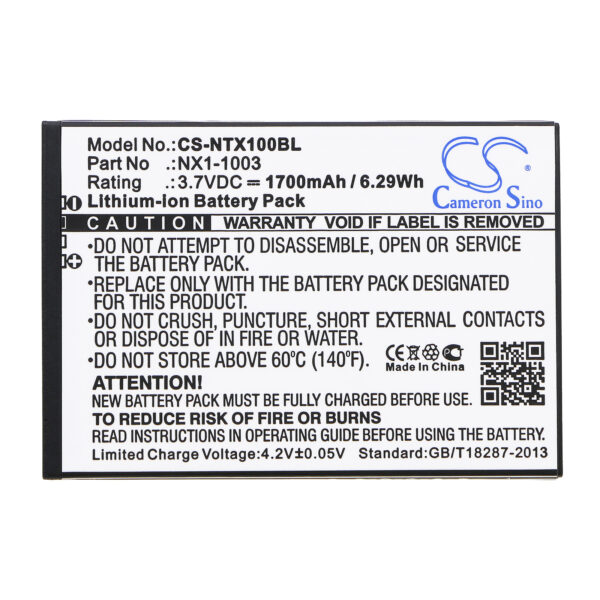 1700mAh for Handheld Nautiz X1-116672