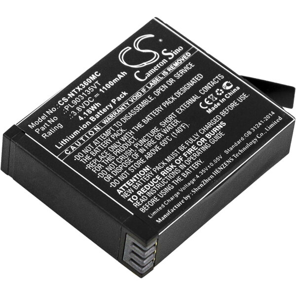 1100mAh for Insta360 One X-0