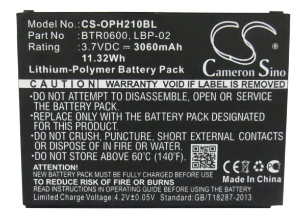 3060mAh for Opticon H21,H22,H21 1D,H21 1D alpha,H21 1D qwerty,H21 2D,H21 2D alpha,H21 2,H21 2D qwerty,H22 1D alpha-116843