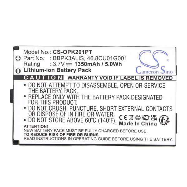 1350mAh for Optoma PK201,PK301-116977