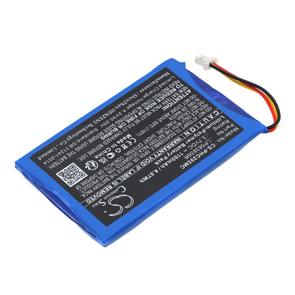 Replacement Battery for Philips HD CAM 295, Li-Polymer 1100mAh-114875