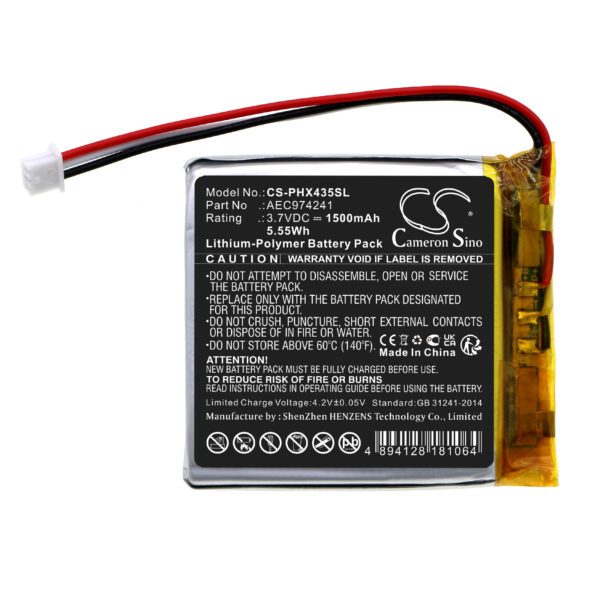 1500mAh for Philips PPX4350-116952