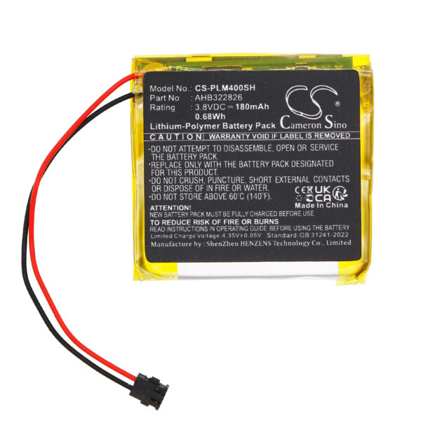 Replacement Battery for Polar GPS Sport Watch M400, GPS Sport Watch M430, Li-Polymer 180mAh-120383