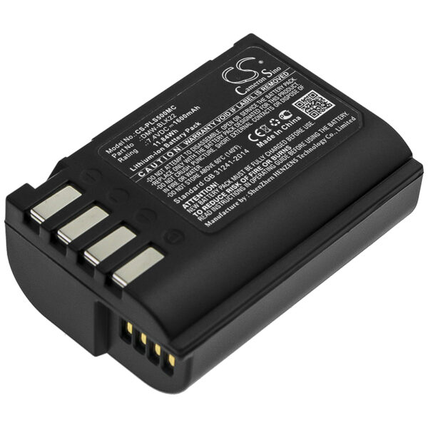 1600mAh for Panasonic Lumix DC-S5,Lumix DC-S5K,Lumix GH5,Lumix G9,Lumix GH5S-0