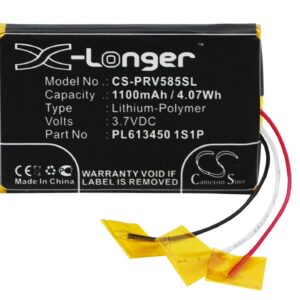 1100mAh for Prestigio GeoVision 5850HDDVR-0