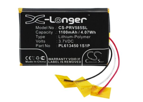 1100mAh for Prestigio GeoVision 5850HDDVR-0