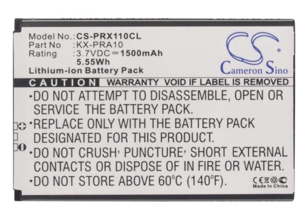 1500mAh for Panasonic KX-PRX110,KX-PRX110GW,KX-PRX120,KX-PRX120GW,KX-PRX150,KX-PRX150GW-117310