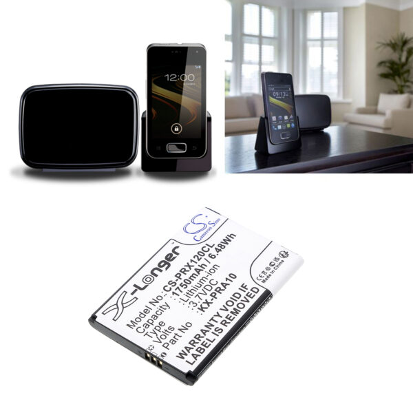 1750mAh for Panasonic KX-PRX110,KX-PRX110GW,KX-PRX120,KX-PRX120GW,KX-PRX150,KX-PRX150GW-117314