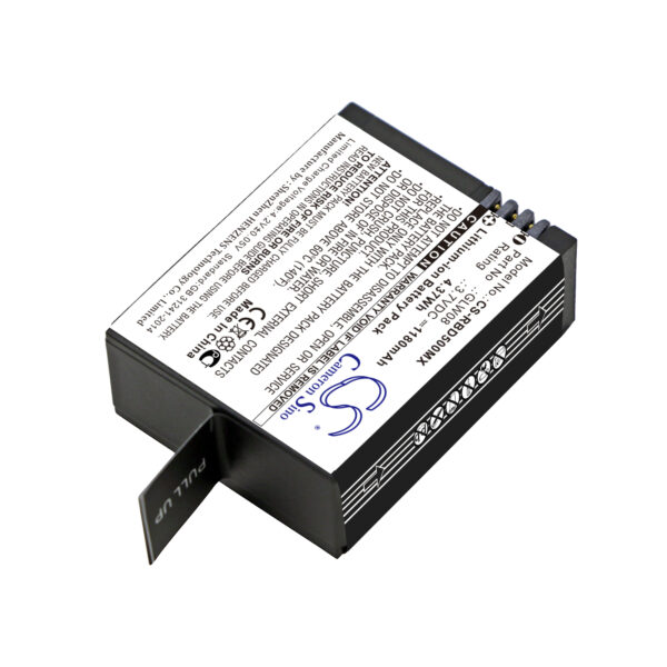 1180mAh for Rollei Actioncam 500,Actioncam 500 Sunrise-115228