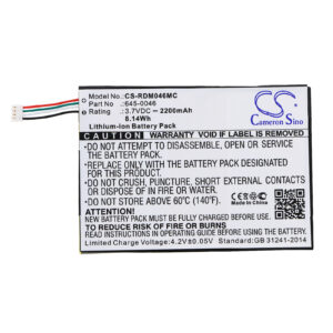 2200mAh for Red Digital Cinema REDmote-115232