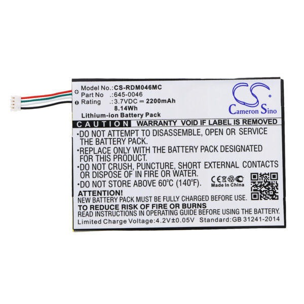 2200mAh for Red Digital Cinema REDmote-115232