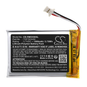 1000mAh for RAND MCNALLY TND-550,TND-540-119159