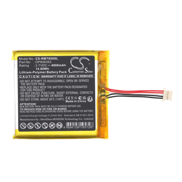 4000mAh for RAND MCNALLY TND-T85,OD7,OD8,PRO II 2-119154