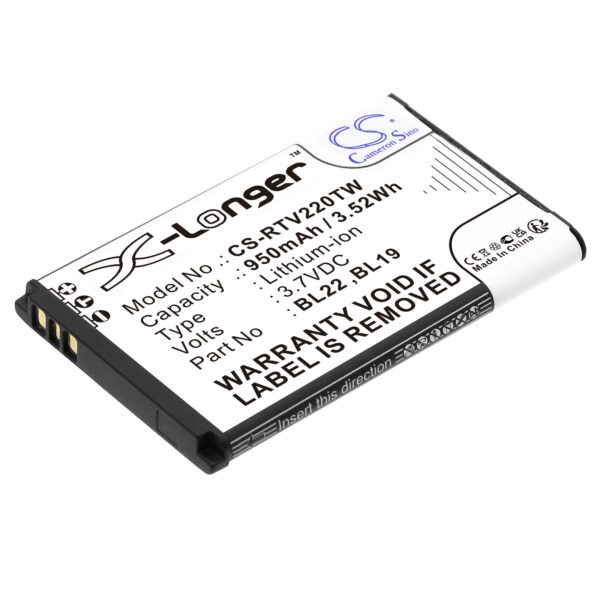 950mAh for Retevis RT22,RT22S,DT22,RT622,RT15,RT19,RT619-0