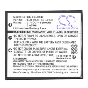 820mAh for Samsung Digimax i6 PMP,Digimax L50,Digimax L60,Digimax L70,Digimax L80,Digimax i70,Digimax i70S,Digimax L700,Digimax L700S,Digimax L73-115794