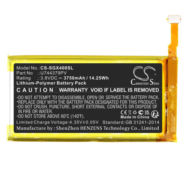 3750mAh for SkyGolf SkyCaddie SX400-119150