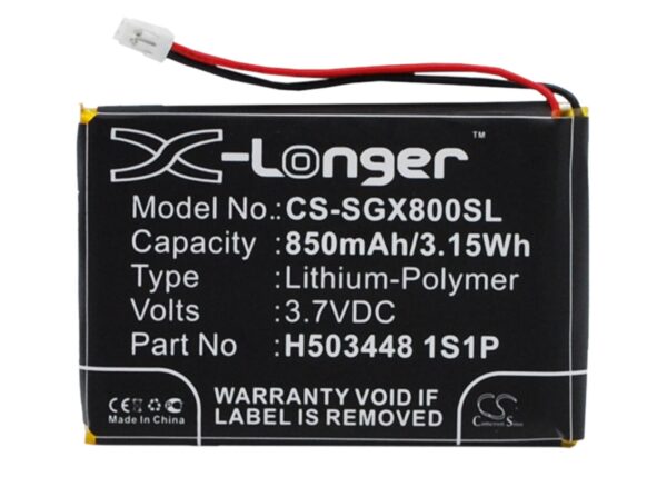 850mAh for SkyGolf SkyCaddie Aire,X8F,SkyCaddie Aire II,SkyCaddie Aire 2-0