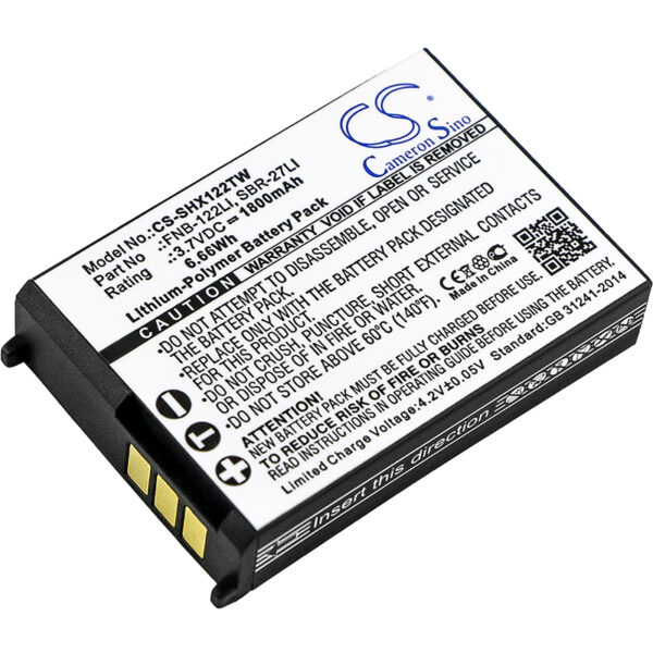 Replacement Battery for Horizon HX300, FNB-122Li, SBR-27LI, Li-Polymer 1800mAh-0 Replacement Battery for Horizon HX300, FNB-122Li, SBR-27LI, Li-Polymer 1800mAh-0