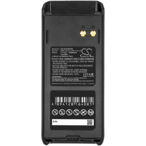 Replacement Battery for Standard Horizon SBR-45LI, HX400 Series, Lithium-ion 2550mAh 7.4V-118387