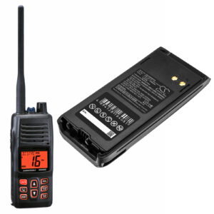 Replacement Battery for Standard Horizon SBR-45LI, HX400 Series, Lithium-ion 2550mAh 7.4V-118388