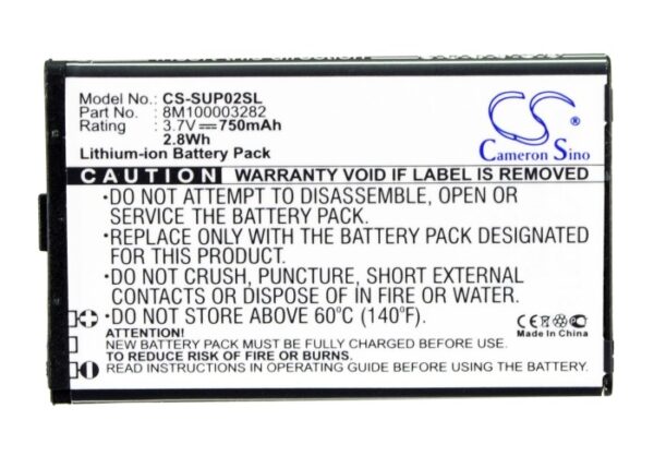 750mAh for Callaway uPro MX+,uPro MX,uPro G1,31000-01,Uplay-119765