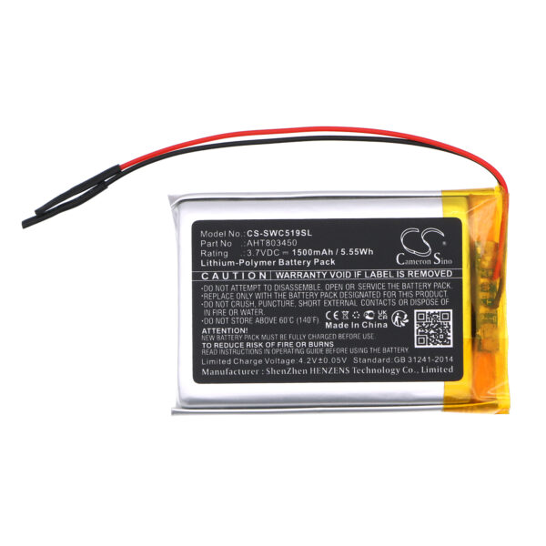 Replaces battery for Skywin Wireless Conference, SW-CS-519, Li-Polymer 1500mAh-121127