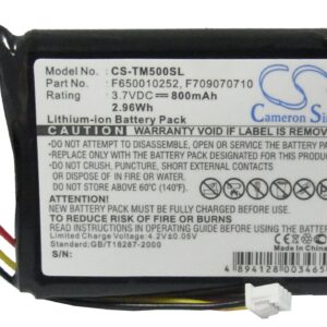 800mAh for TomTom One,One Europe,One Regional,Rider,One XL Europe,One XL Dach TML,One 3rd Edition Dach,One Version 3,One V2,One V3-120185