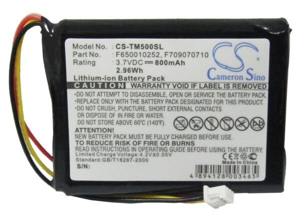 800mAh for TomTom One,One Europe,One Regional,Rider,One XL Europe,One XL Dach TML,One 3rd Edition Dach,One Version 3,One V2,One V3-120185