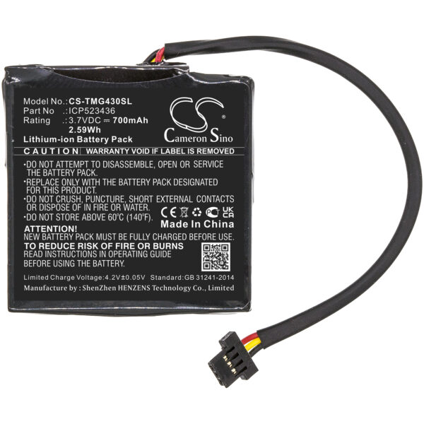 700mAh for TomTom Go 400 4.3" Satnav,4FB40-119276