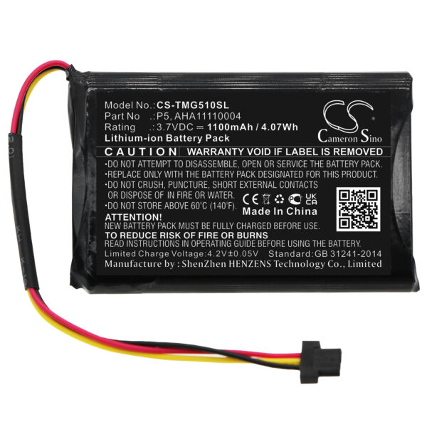 1100mAh for TomTom Go 510,4FA50,Go 520,Go 520 WIFI,VIA 62-119436