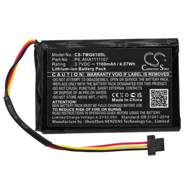 1100mAh for TomTom Go 610,4FA60,Go Essential,Navigator 6-119431