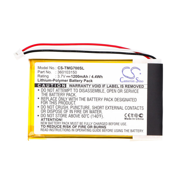 1200mAh for TomTom Go 7000,Go 7000 HD,GO7000,GO7000 HD-119735