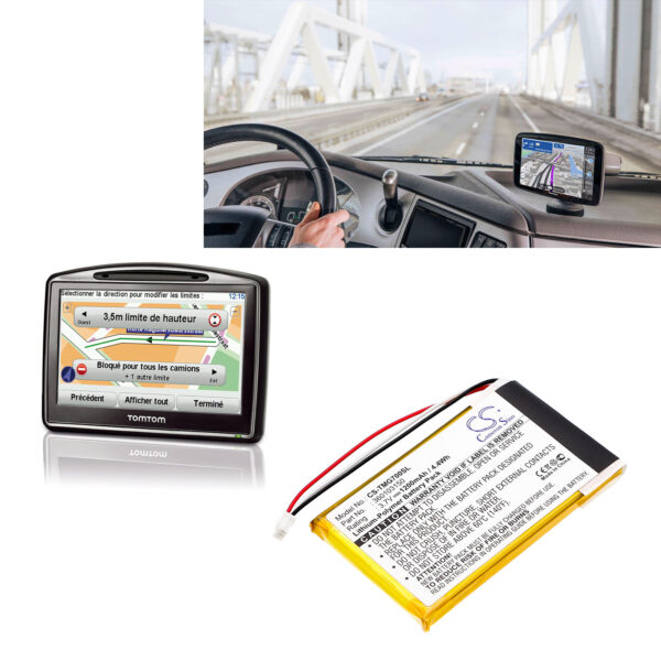 1200mAh for TomTom Go 7000,Go 7000 HD,GO7000,GO7000 HD-119738